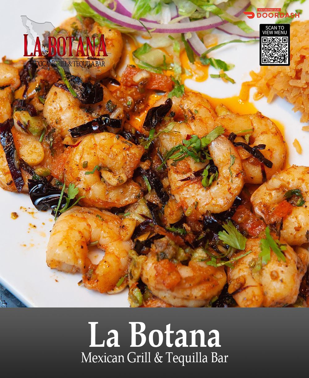 Image of Restaurant Food on a Table with Business Information Below #2