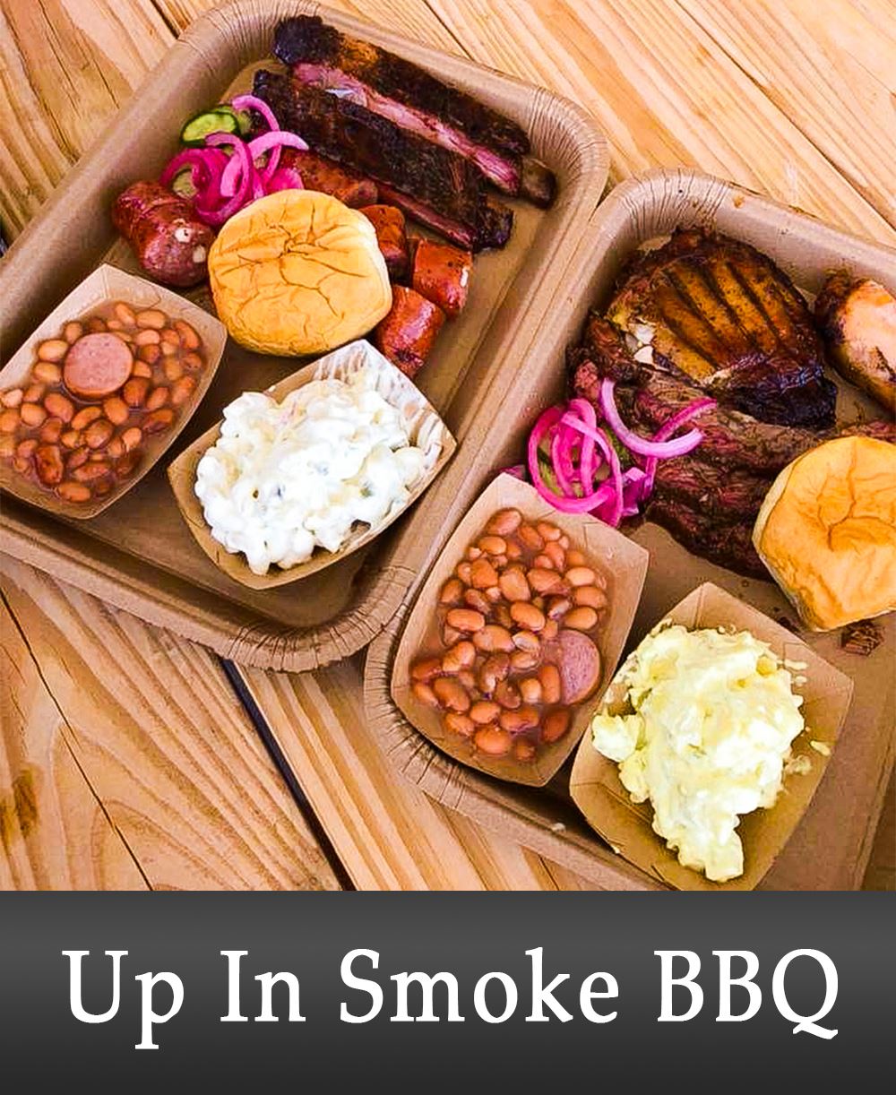 Image of Restaurant Food on a Table with Business Information Below #8