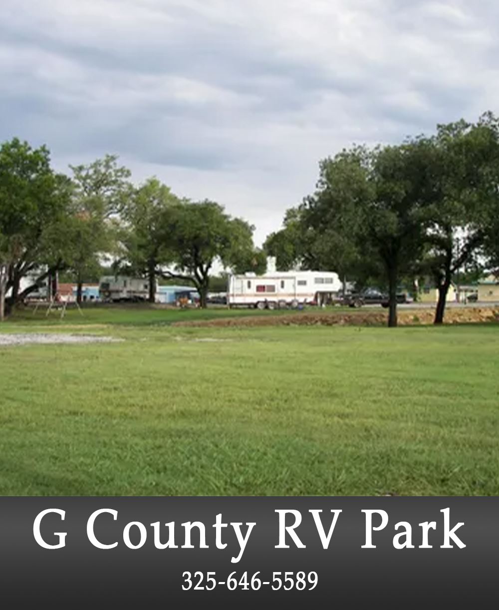 Image of an RV Park with Business Information Below #2
