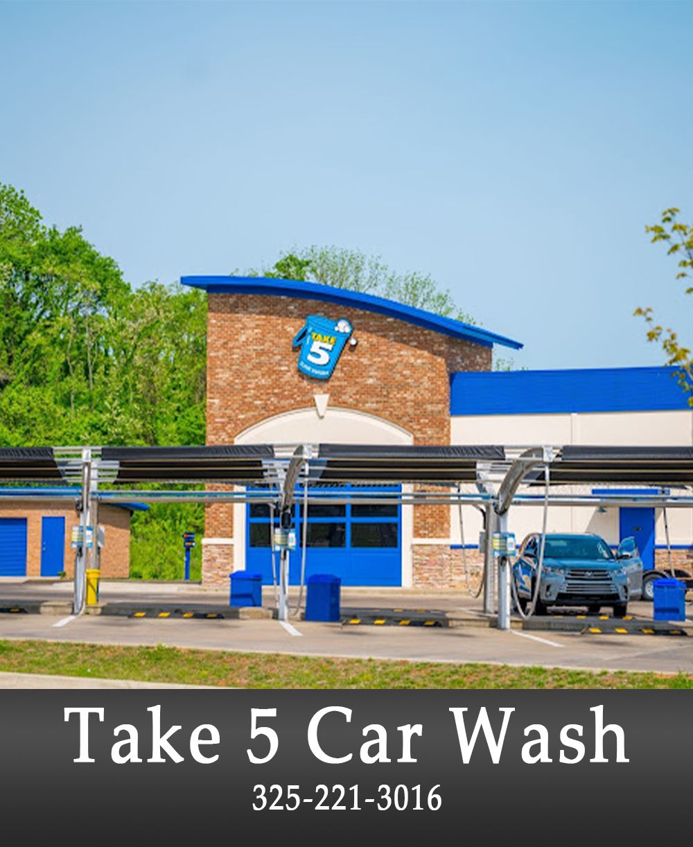 Image of Take 5 Car Wash Add.