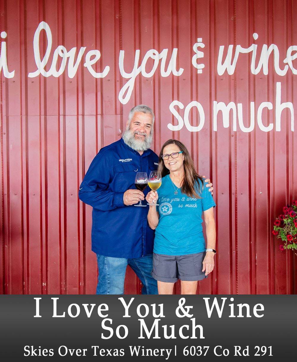 Image of I Love You and Wine so Much Add.