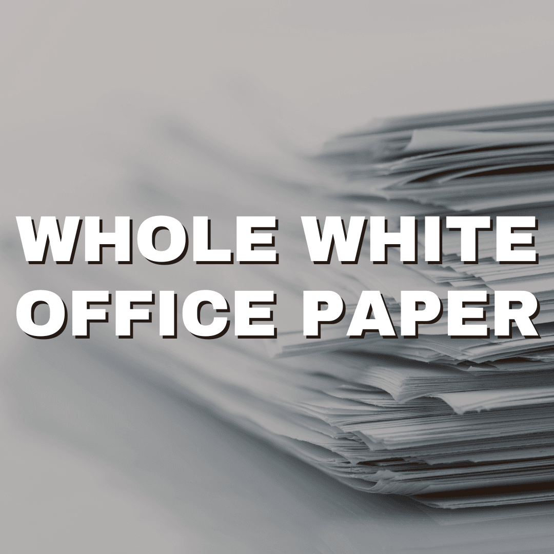 Image of a Whole White Office Paper Option