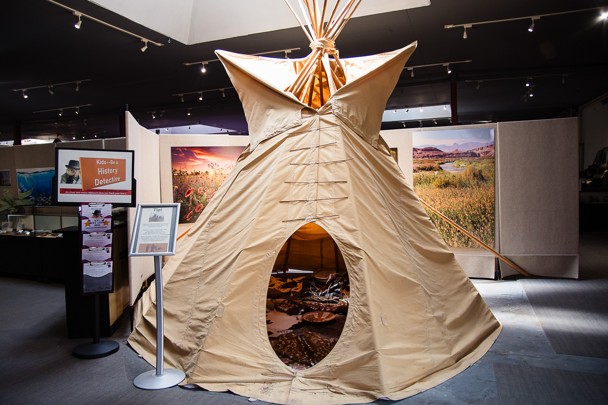 Picture of an Indian tepee artifact
