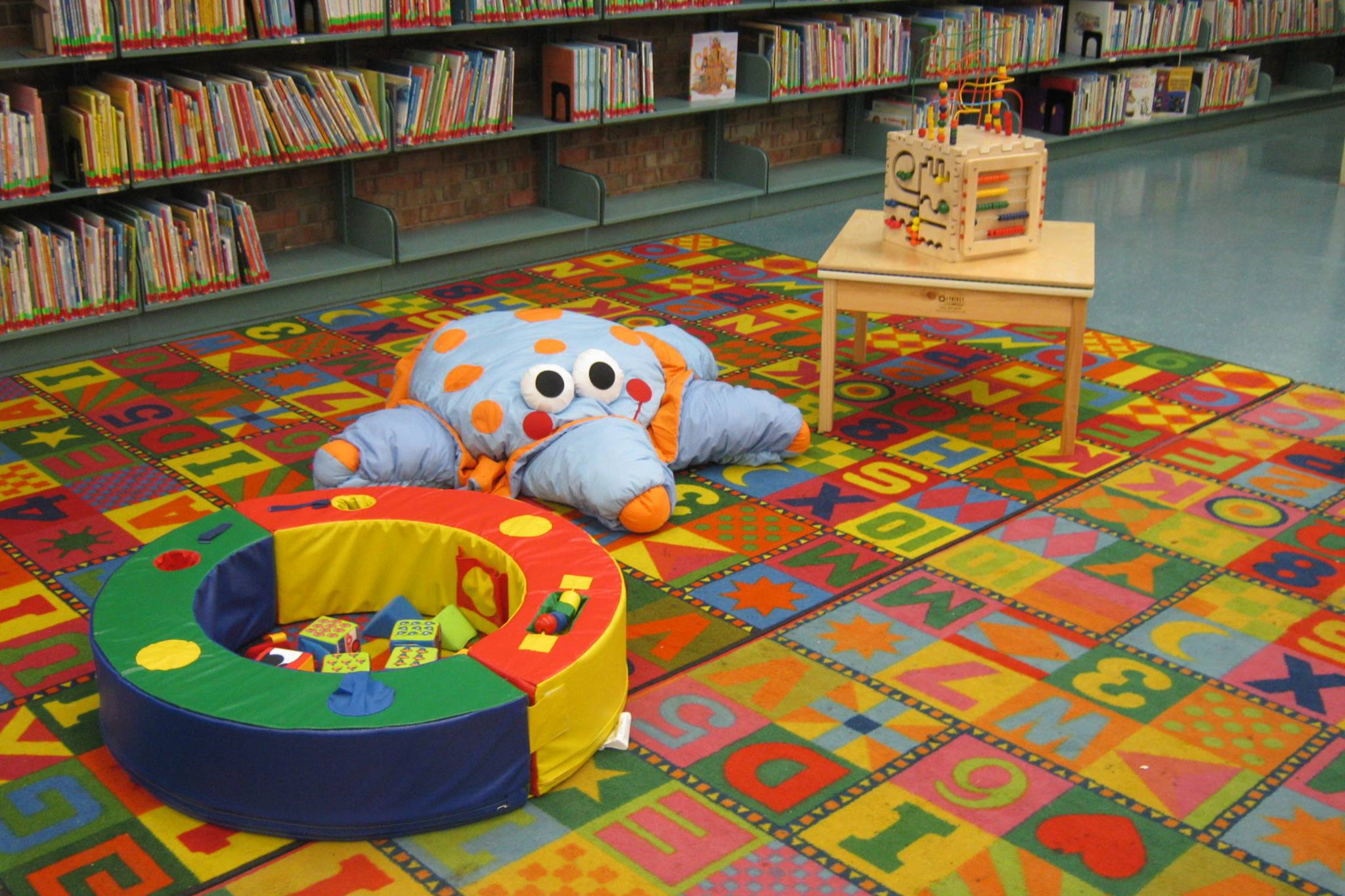 Picture of toys at the library
