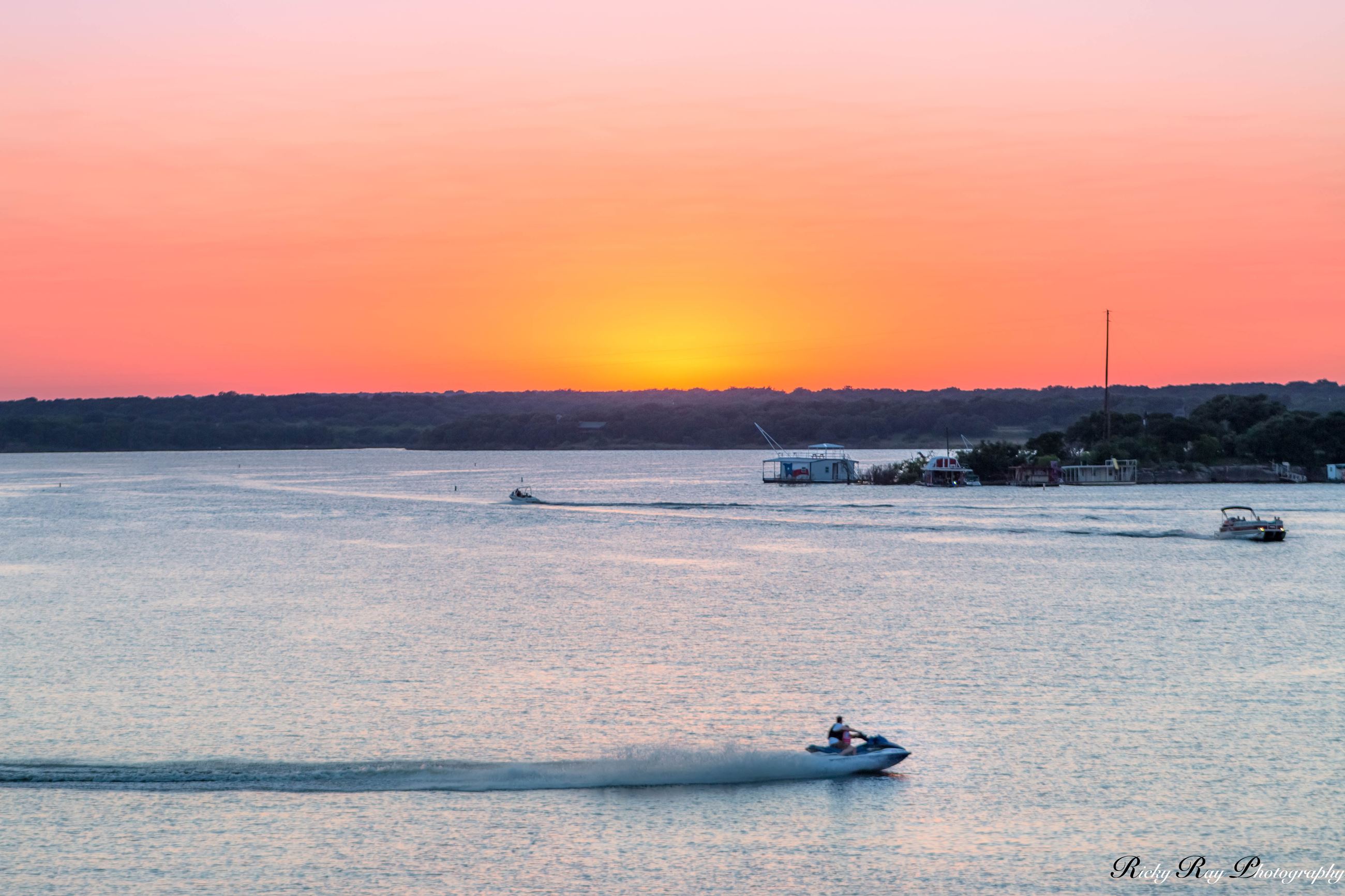 Lake Sunset Boats