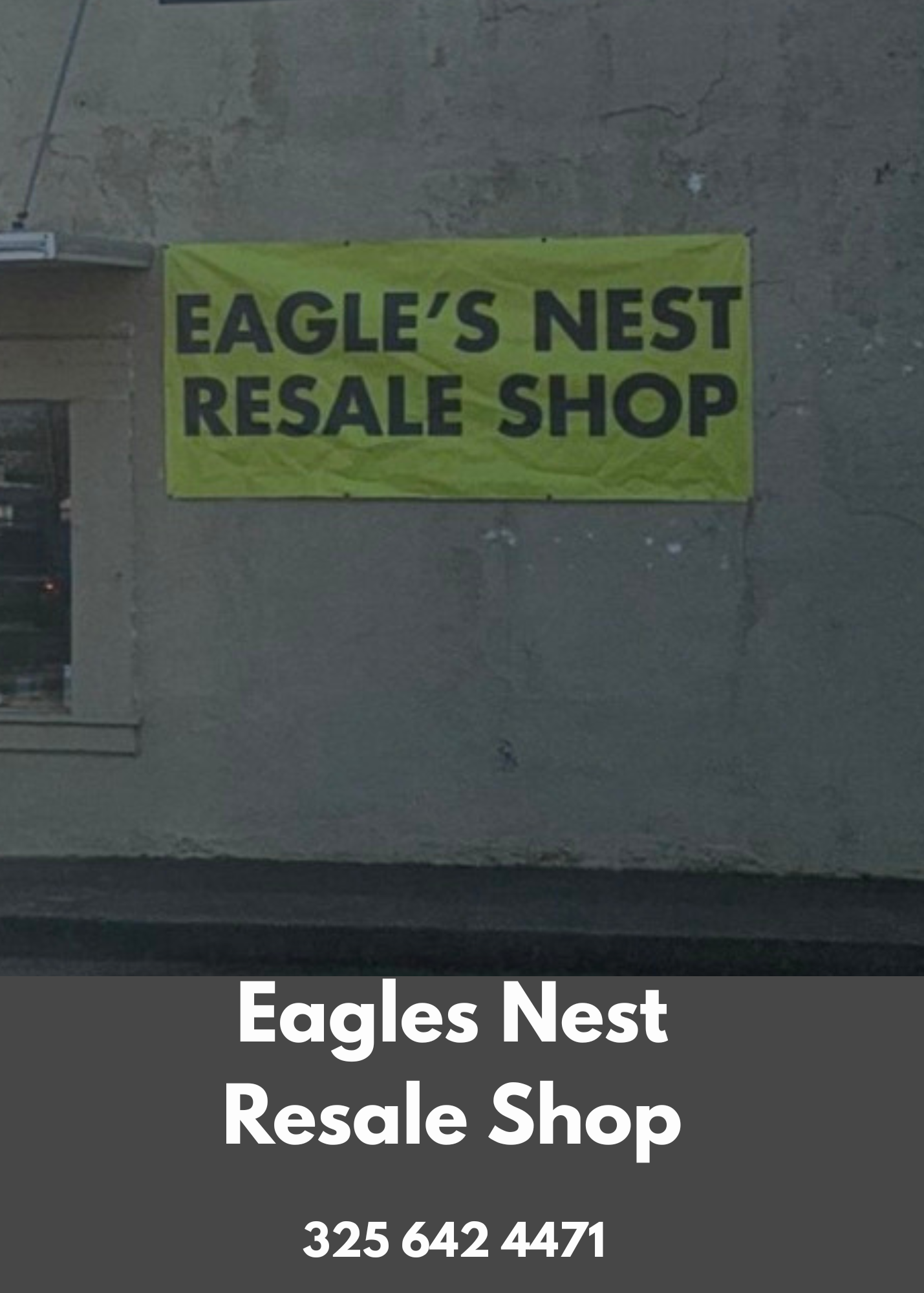 Image of Eagles Nest Resale Shop Add.