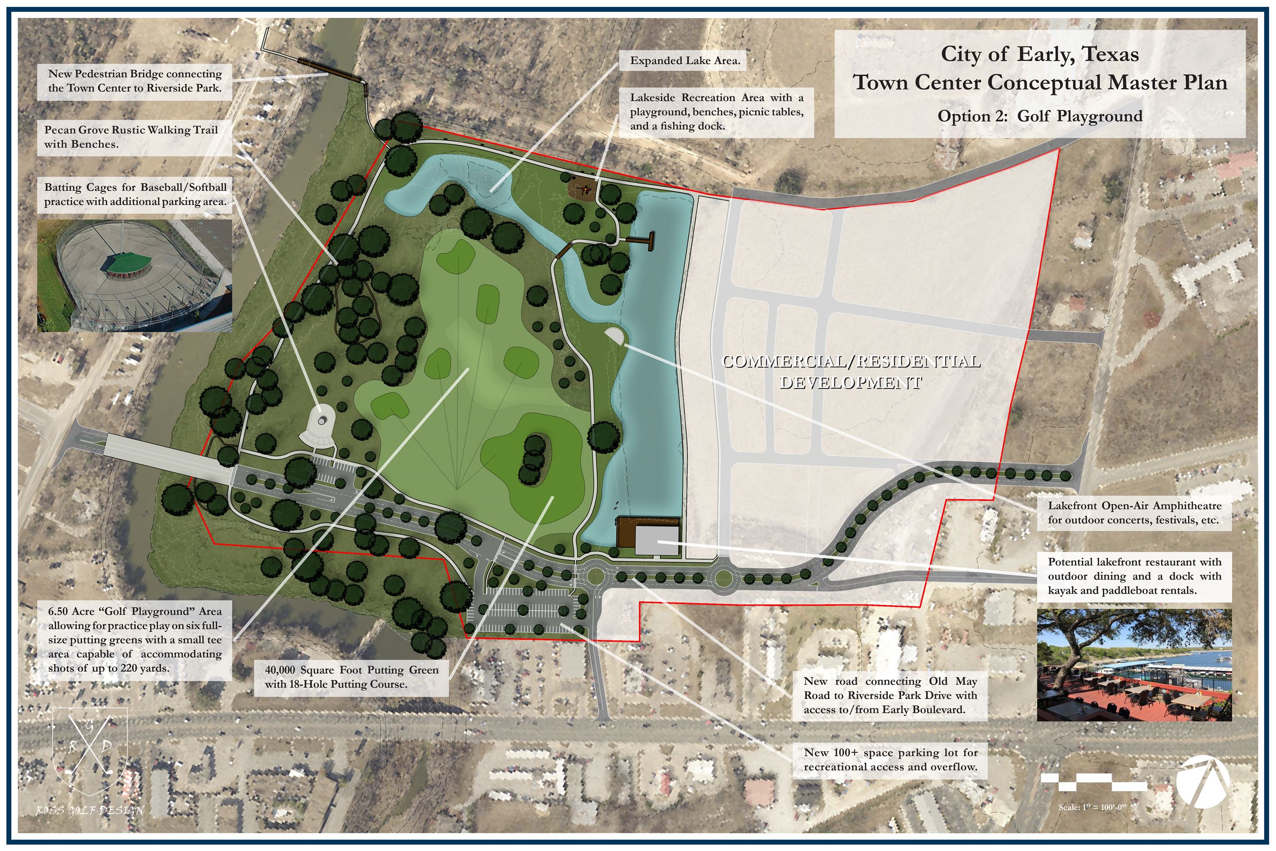 Image of Town Center Master Plan Option
