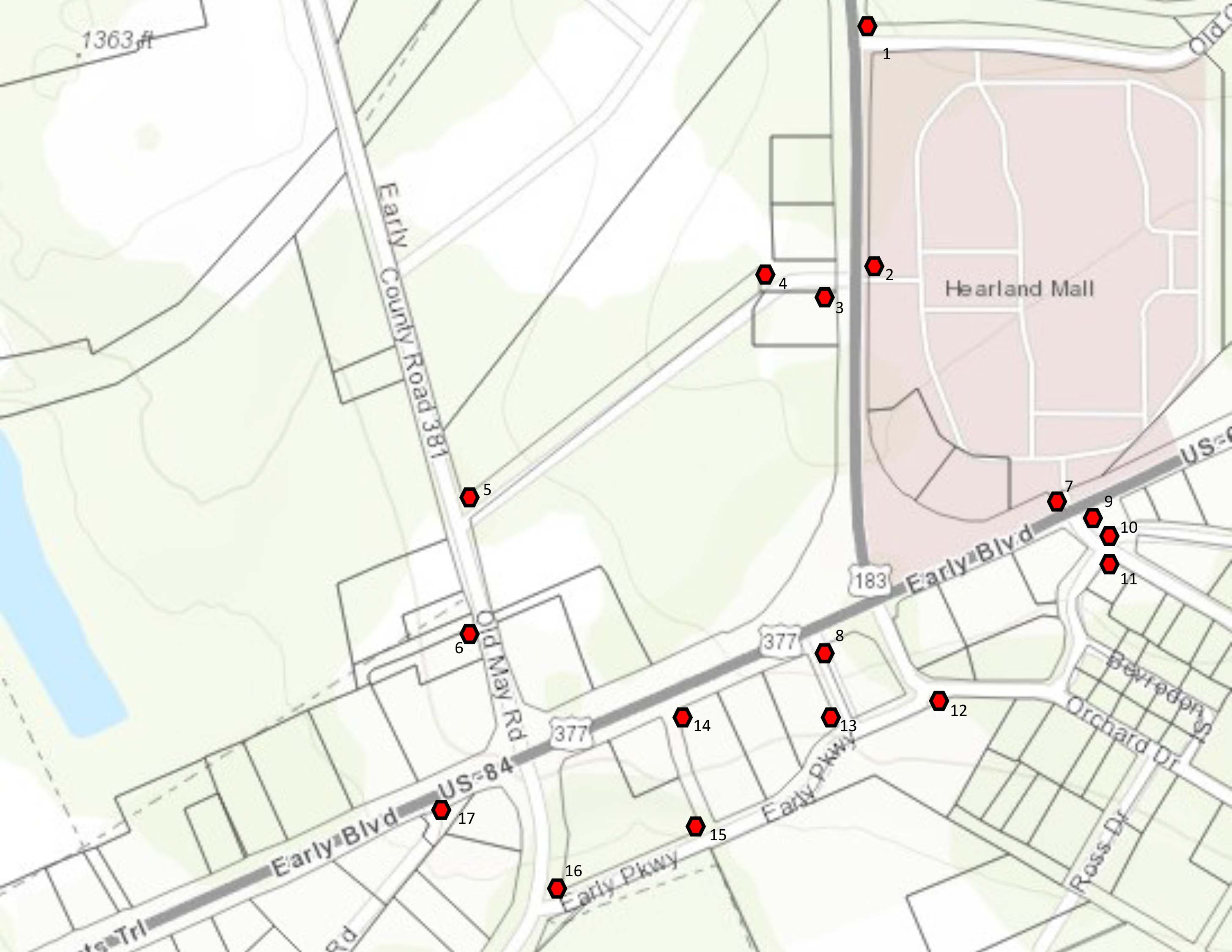 Street Sign Locations