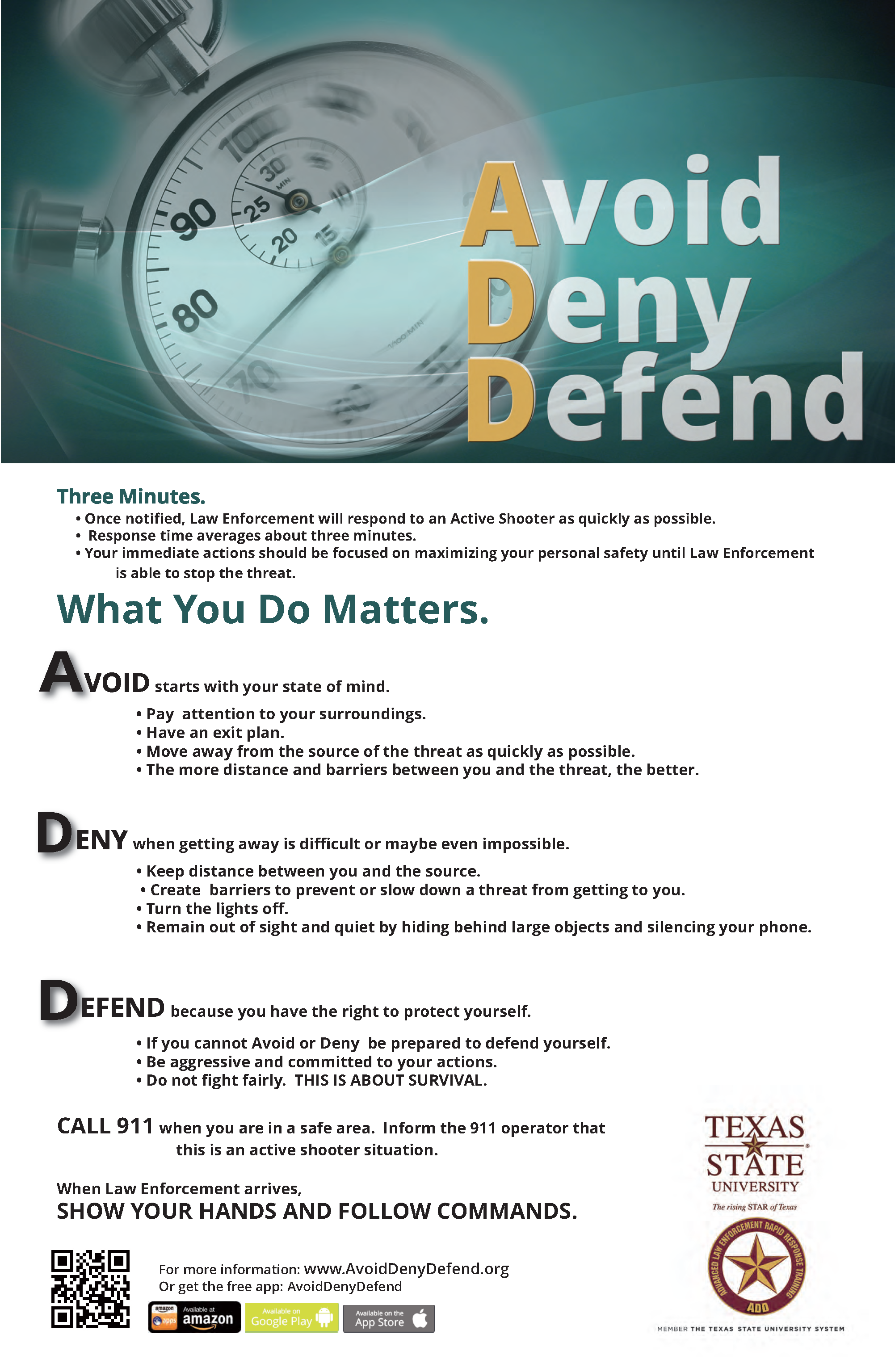 Image of an Active Shooter Situation Infographic