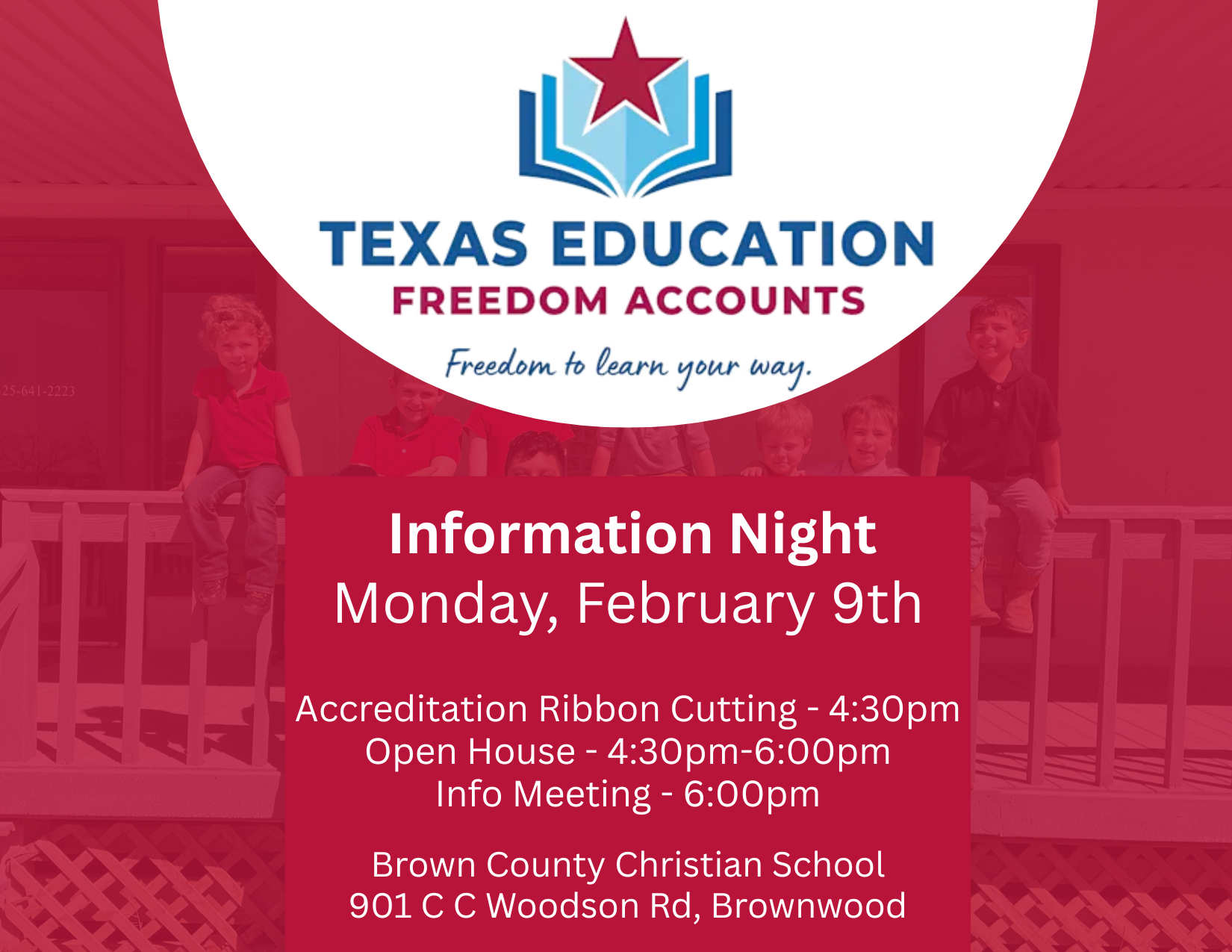 Texas Education Freedom Accounts Information Night